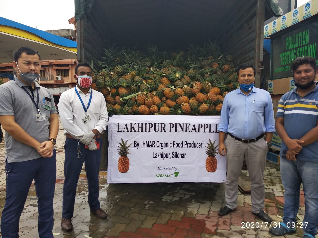 Procurement of pineapple from Silchar, Cachar 2020