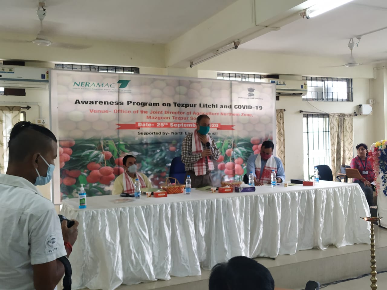 Awareness program on Tezpur Litchi & Covid -19 at Mazgaon, Tezpur