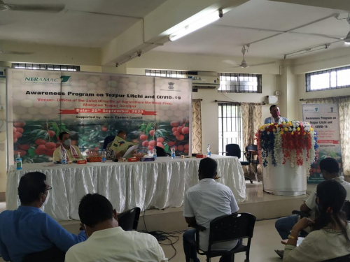 Awareness program on Tezpur Litchi & Covid -19 at Mazgaon, Tezpur