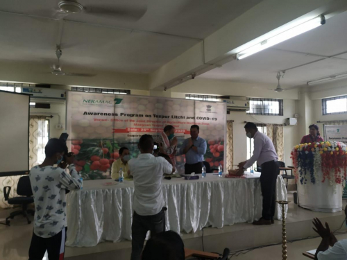 Awareness program on Tezpur Litchi & Covid -19 at Mazgaon, Tezpur