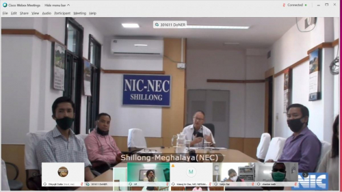 Interactive Session of NERAMAC officials and farmer group with Hon'ble MoS IC Dr. Jitendra Singhji on 26/08/2020