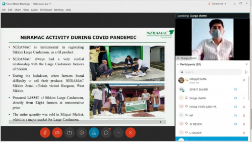 Interactive Session of NERAMAC officials and farmer group with Hon'ble MoS IC Dr. Jitendra Singhji on 26/08/2020